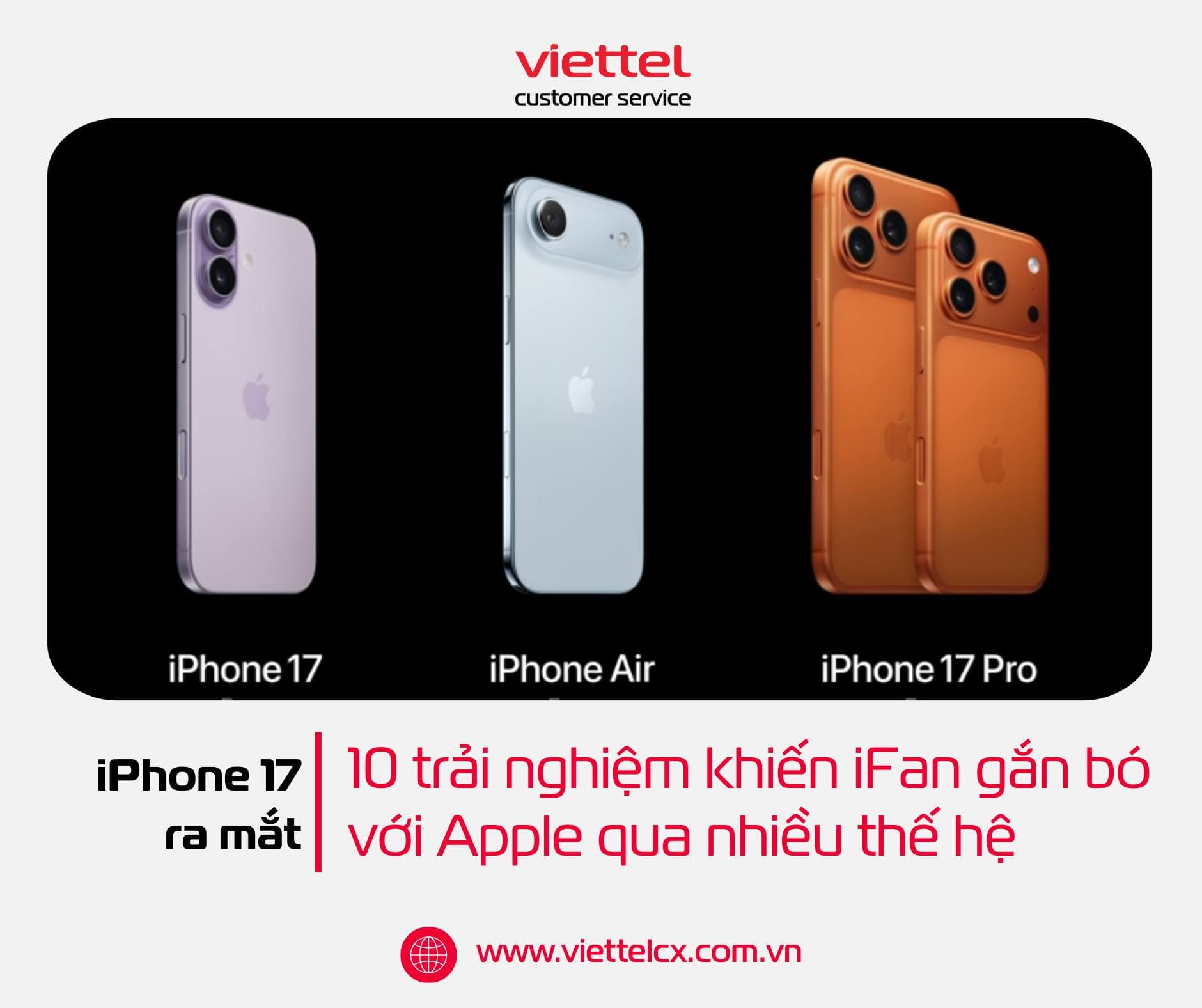 iPhone 17 vừa ra mắt: 10 trải nghiệm khiến người dùng gắn bó với Apple qua nhiều thế hệ