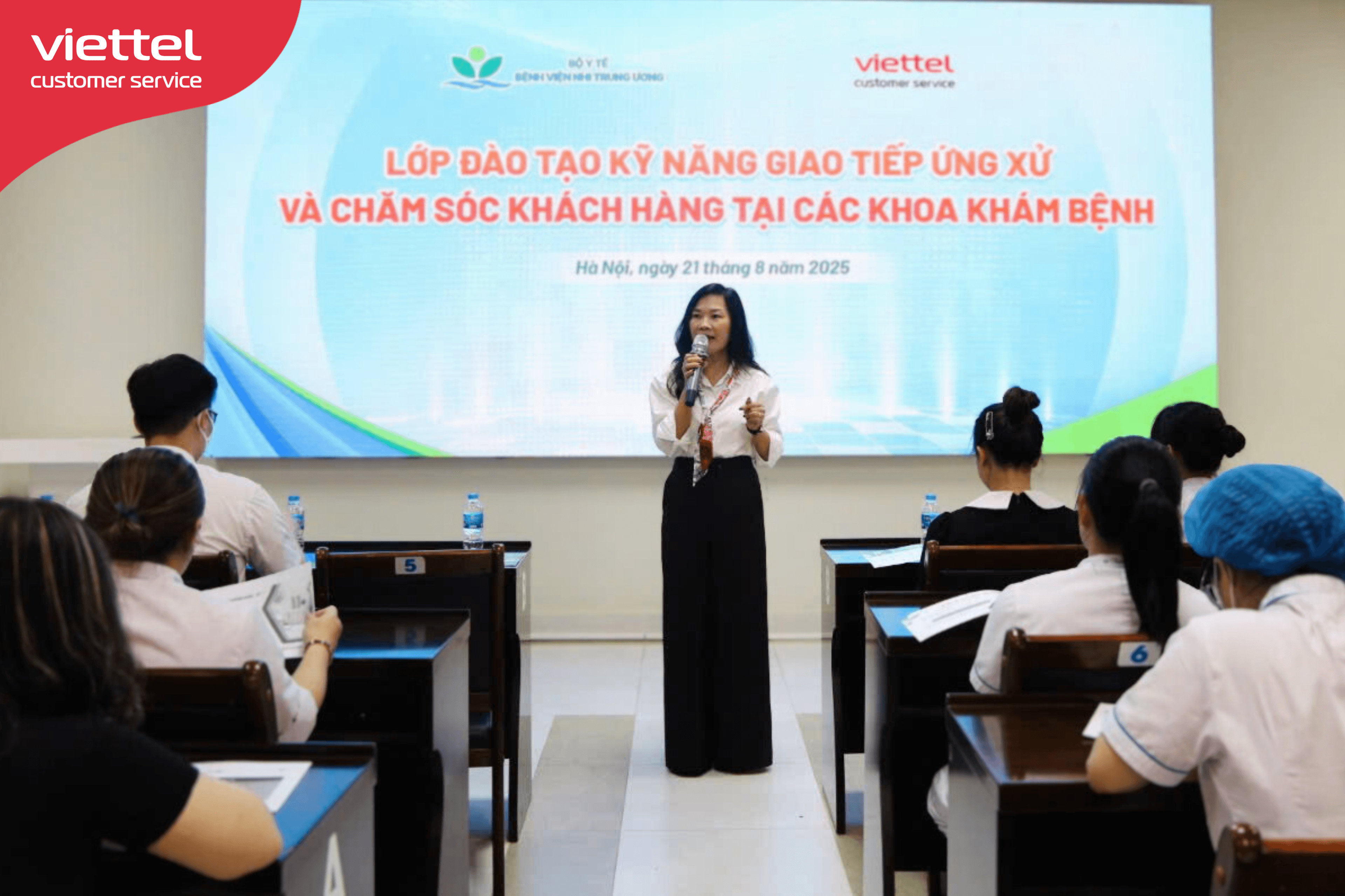 Đào tạo kỹ năng CSKH tại Bệnh viện Nhi Trung ương - Nâng cao chuẩn mực phục vụ, vì sự an tâm của gia đình bệnh nhân