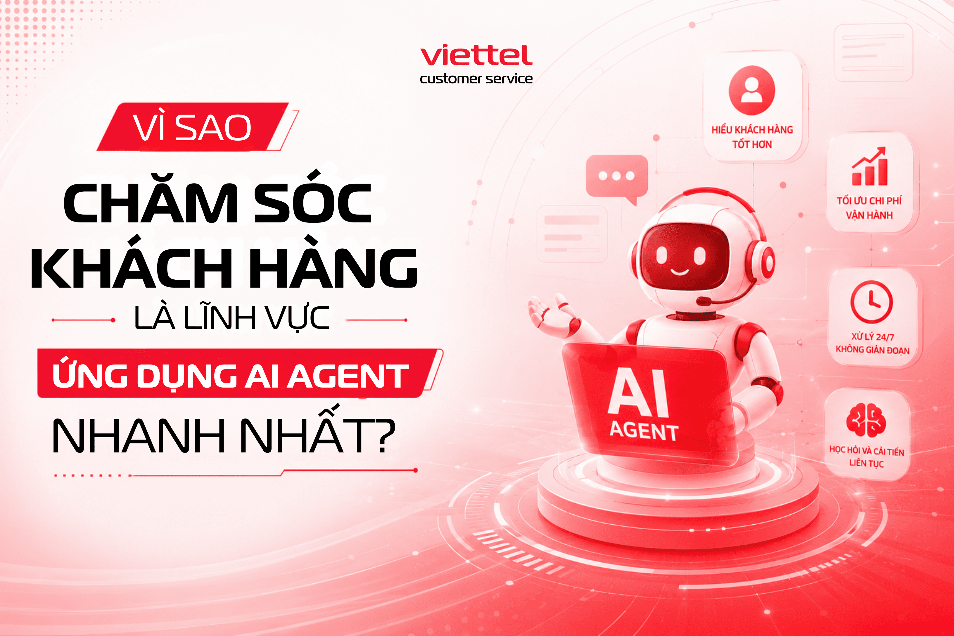 Vì sao chăm sóc khách hàng (CSKH) là lĩnh vực ứng dụng AI Agent nhanh nhất?