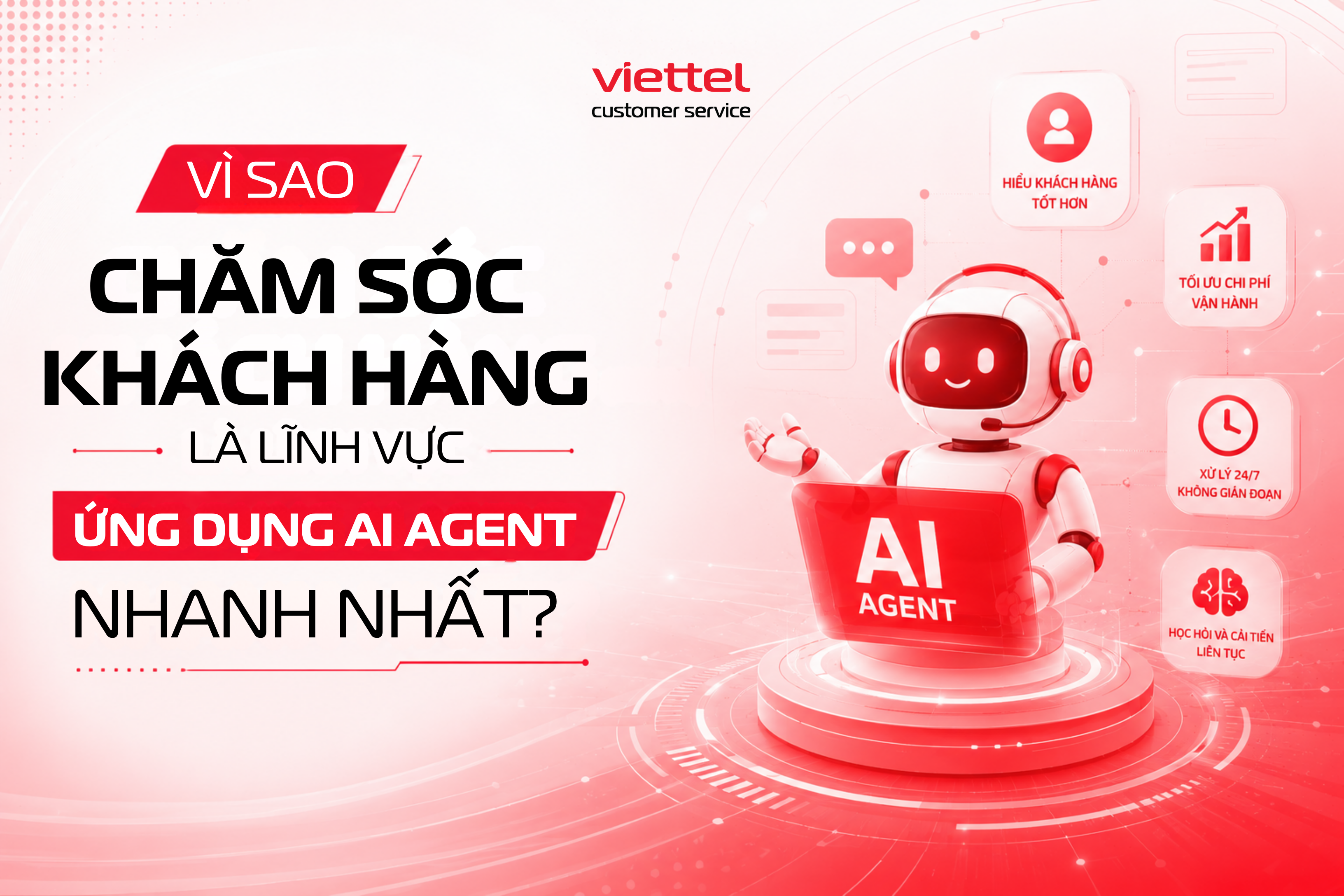 Vì sao chăm sóc khách hàng (CSKH) là lĩnh vực ứng dụng AI Agent nhanh nhất?